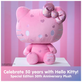 GUND Hello Kitty pink bubblegum plush, perfect for hugging and decorative display.