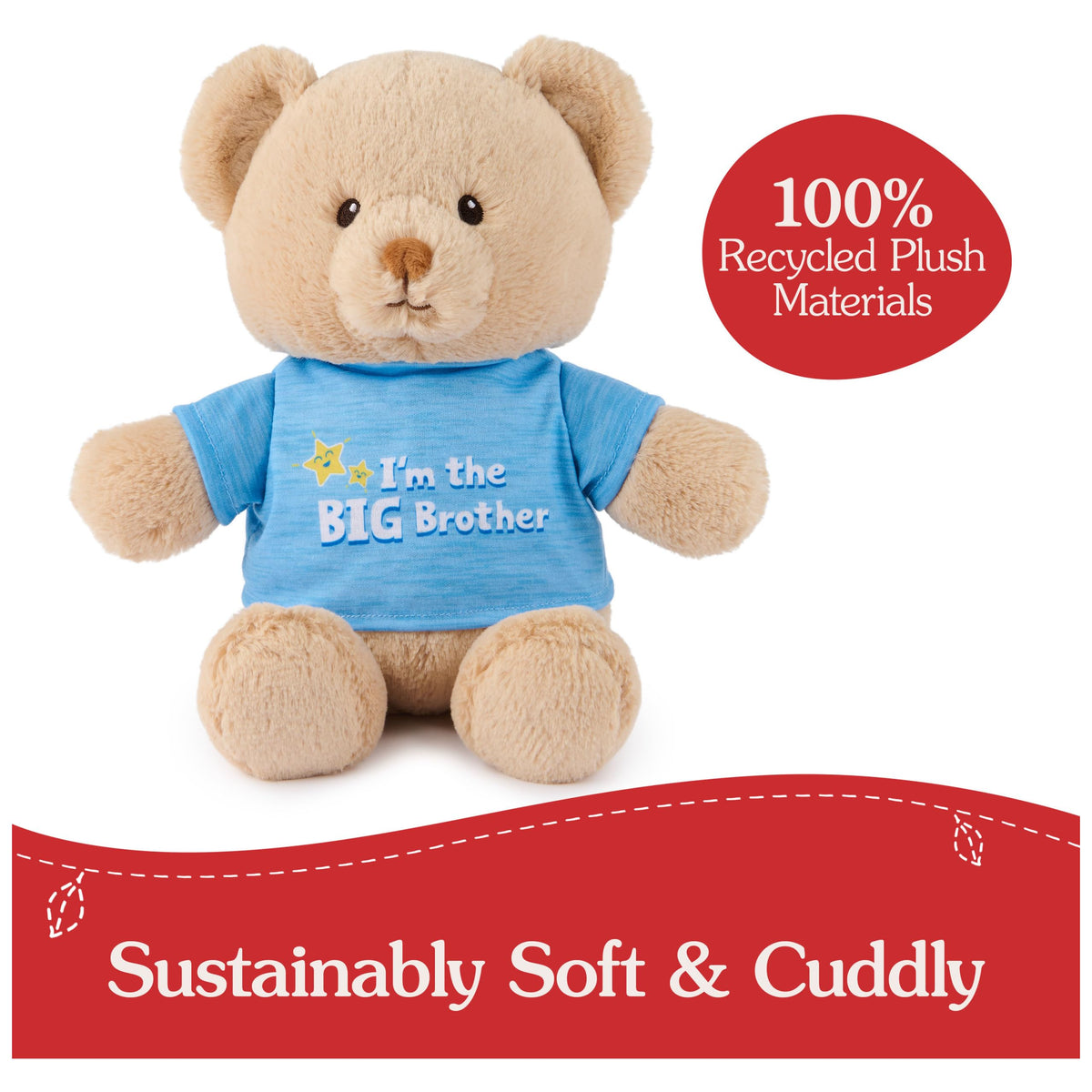 GUND I'm The Big Brother bear with open arms, perfect for cuddle moments