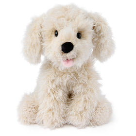 GUND Karina Labradoodle plush face close-up with soft cream fur and friendly eyes.