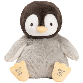 GUND Kissy the Penguin animated plush offers soft snuggles for babies.