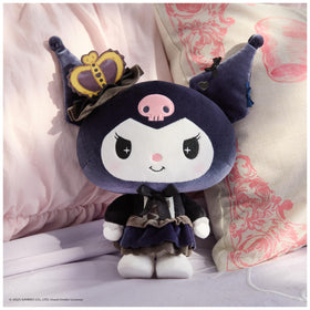 GUND Kuromi embroidered heart detail plush, premium quality craftsmanship.