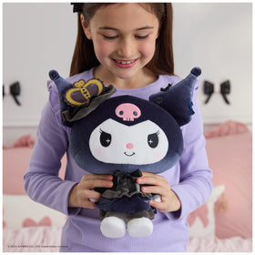 GUND Kuromi punk-style outfit plush, soft fabrics for comforting play.