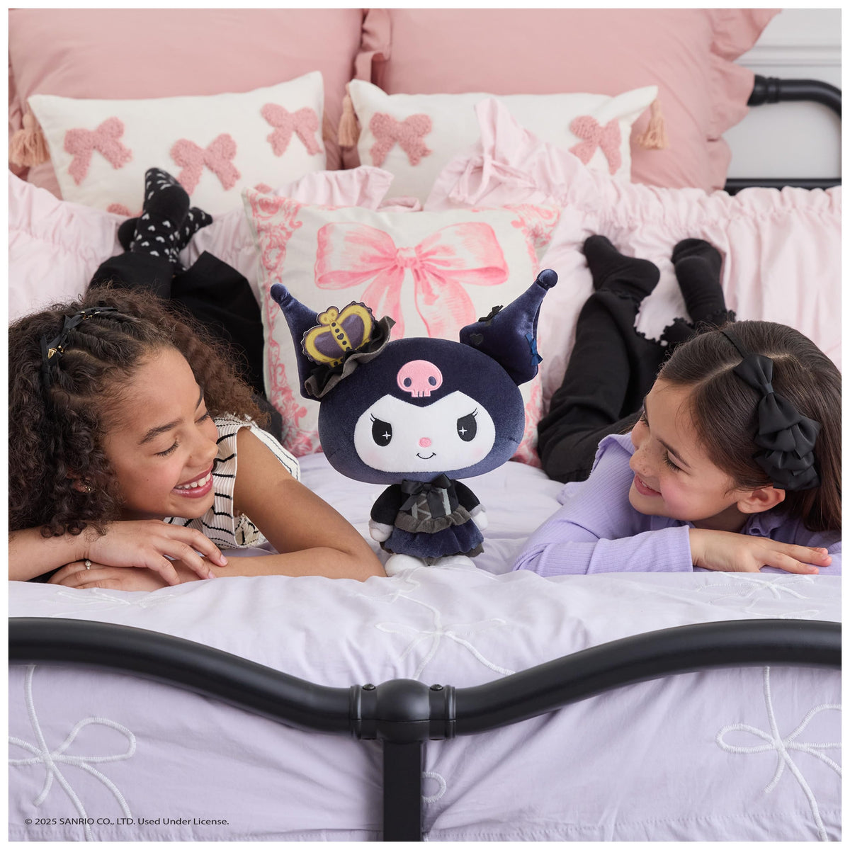 GUND Kuromi standing balance plush, upright display ready.