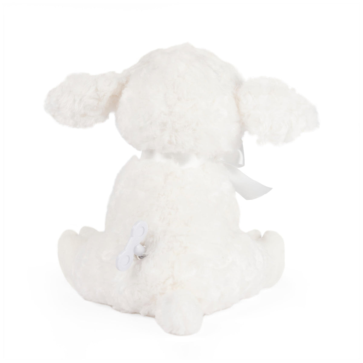 Lena Lamb textured white plush feels soft and cozy for cuddling