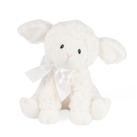 GUND Lena Lamb wind-up plush sways gently to Brahms' Lullaby for soothing moments