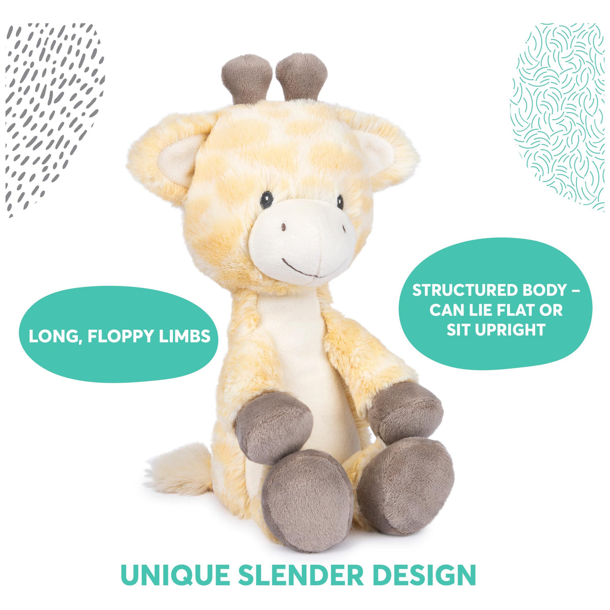 GUND Lil’ Luvs Bodi Giraffe with embroidered facial details