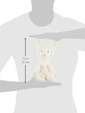 GUND Liam Llama plush close-up shows baby-safe embroidery for durability.