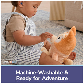 GUND Bingo Bluey toy that is machine washable for easy cleanup