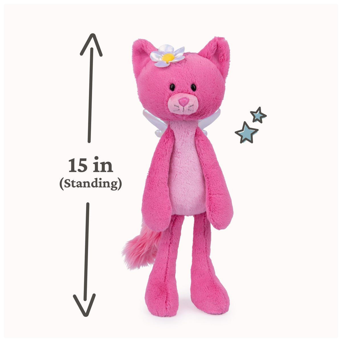 Maeve Rose silver wings add magical flair for imaginative play.