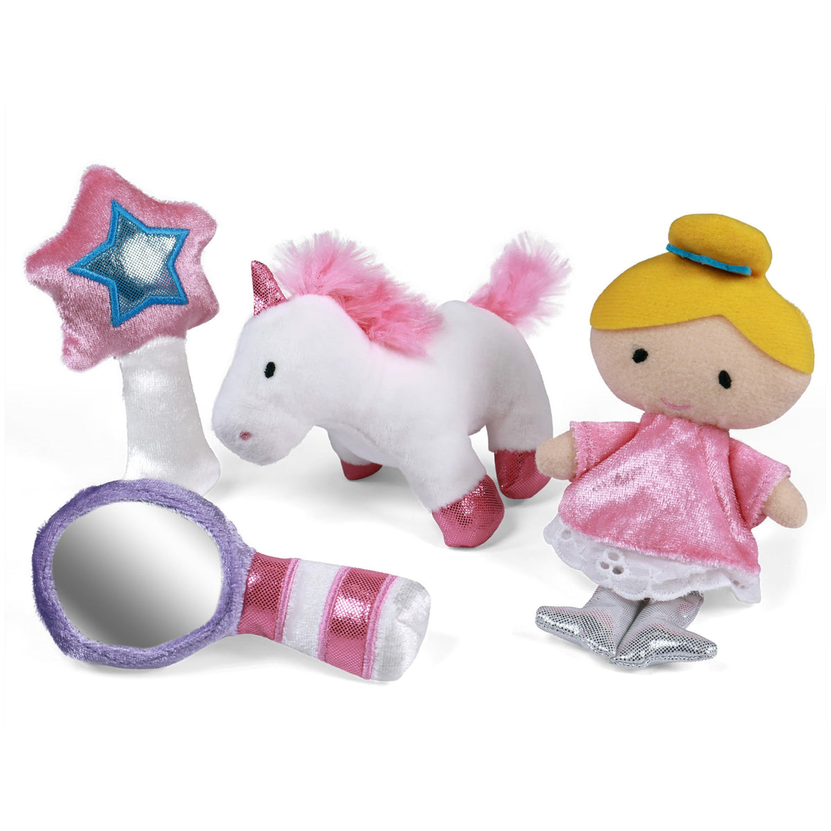 GUND magic mirror rattle offering visual exploration and light jingles