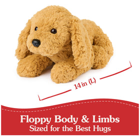 GUND Muttsy red heart stitch detail signals Forever Friends connection and comfort.