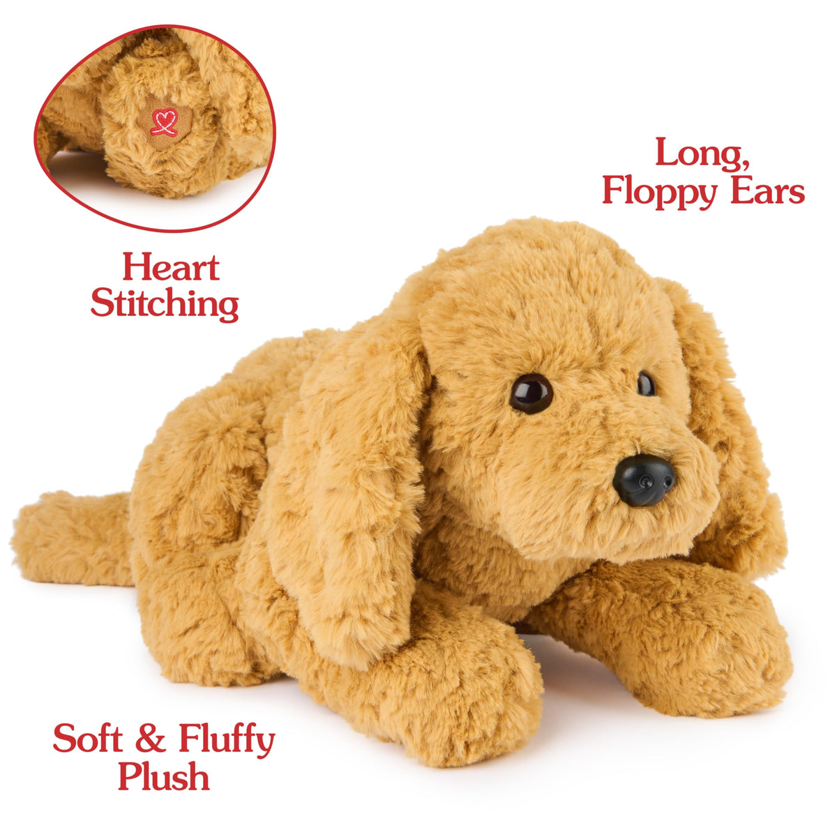 GUND Muttsy premium soft materials stay plush and inviting over time.