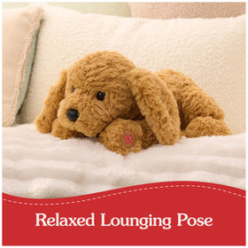 GUND Muttsy soft amber plush fur provides comforting playtime and sensory engagement.