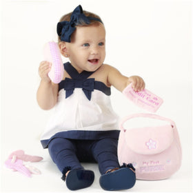 GUND My First Purse Playset crinkling keys toy offers auditory stimulation for development