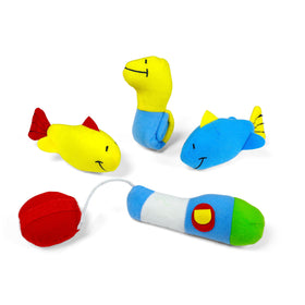GUND self-contained tackle box showcases a tidy, portable baby sensory playset.