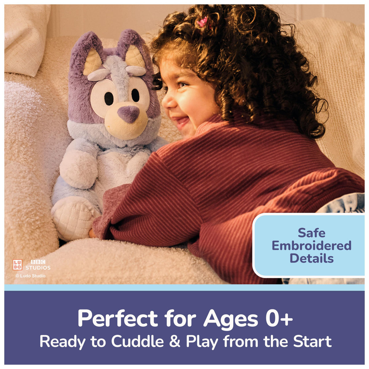 GUND Oh So Snuggly understuffed design emphasizes cuddly squish for little hands.