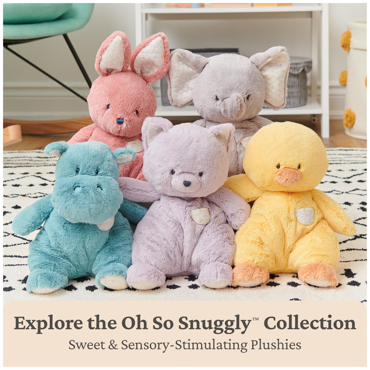 GUND Oh So Snuggly Chick large plush for cozy cuddles