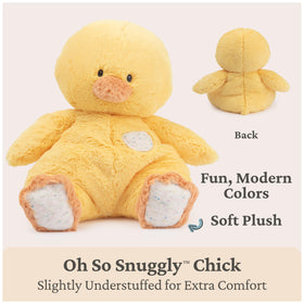 GUND Oh So Snuggly Chick plush with quilted texture for tactile play