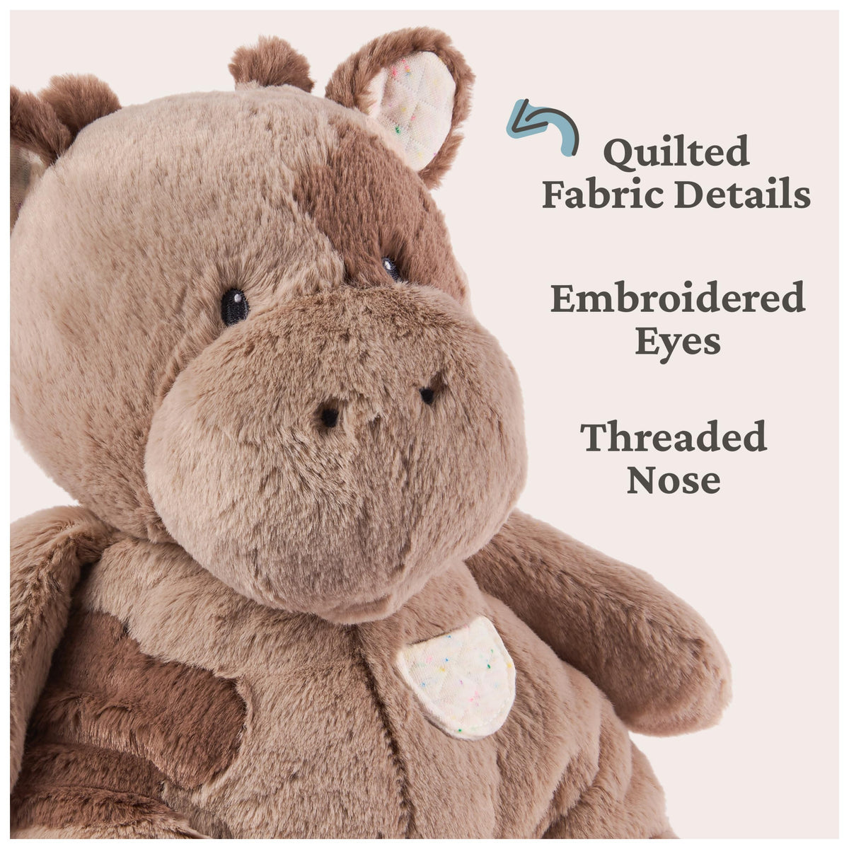 GUND Oh So Snuggly Cow plush packaging in a protective poly bag.