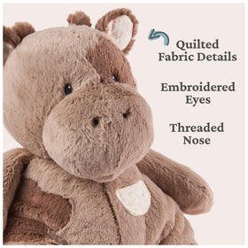 GUND Oh So Snuggly Cow plush packaging in a protective poly bag.