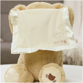 Protective poly bag packaging keeps the bear secure during shipping.