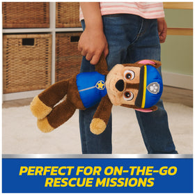 Embroidered eyes and whiskers finish the Chase plush for durability.