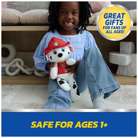 GUND PAW Patrol Marshall embroidered face detailing for safety and expressiveness.