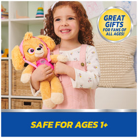 GUND PAW Patrol Skye aviator goggles detail enhances iconic character design.
