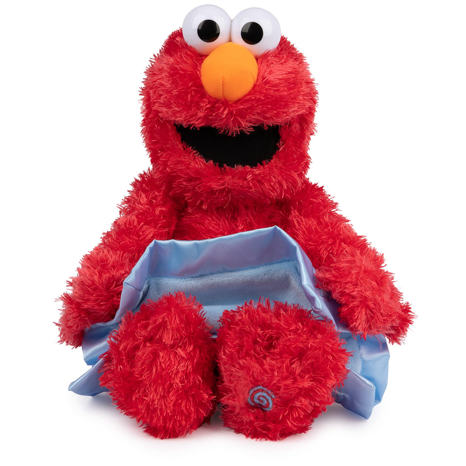GUND Peek-a-Boo Elmo animated plush front view ready for playtime and hugs