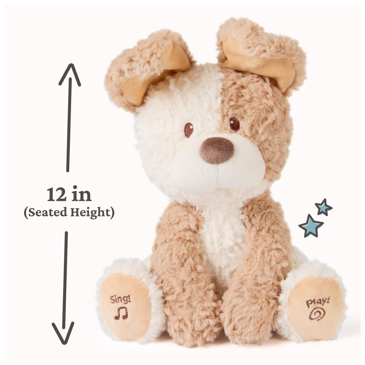 Surface washable Peeki plush makes cleanup easy after cuddles.
