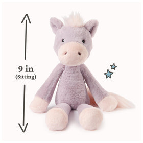 GUND Penni Pony lilac full-body view showing slender poseable frame.