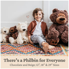 GUND Philbin beige and chocolate brown hues for classic style