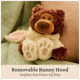 GUND Philbin Bunny Plush cream plush texture for soft touch.