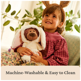 GUND Philbin Bunny Plush encourages dress-up play.