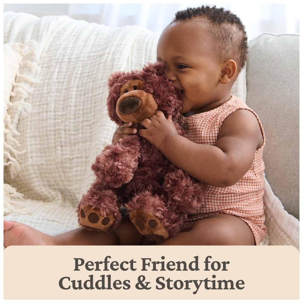 GUND Philbin chocolate plush suitable for play and display