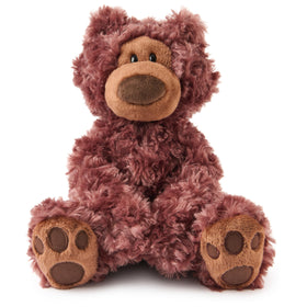 GUND Philbin Classic Teddy Bear in rich chocolate plush with cuddle appeal