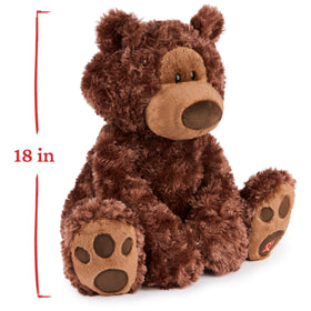 GUND Philbin teddy bear left paw red heart stitch symbolizes connection and friendship