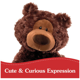 GUND Philbin teddy bear soft muzzle and curious expression inspire imaginative storytelling