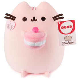GUND Pusheen 9.5-inch cherry macaron Squisheen ready for giftable display