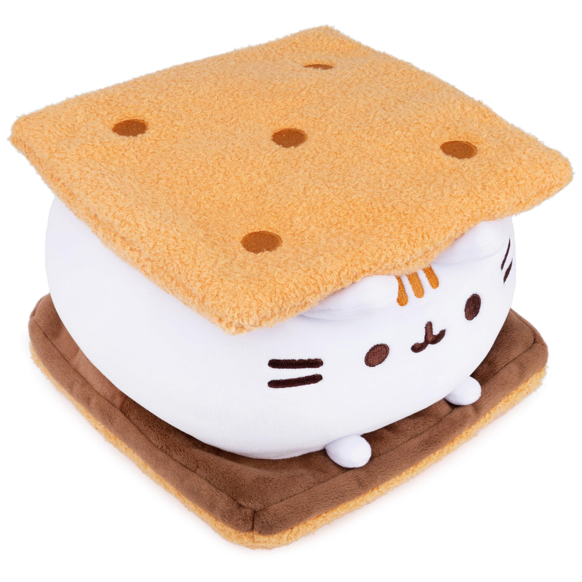 GUND Pusheen between graham crackers adds cute kitchen-table charm