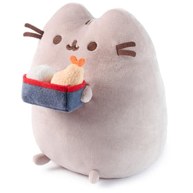 GUND Pusheen brown embroidered details with striped tail, charming detail for collectors.