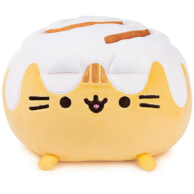 GUND Pusheen Cinnamon Roll Plush with swirl design, ideal cuddle buddy for fans