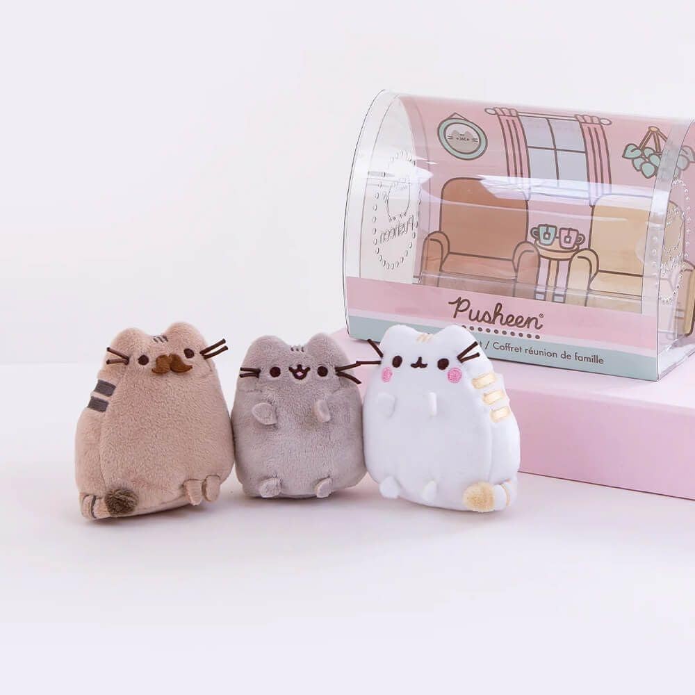 GUND Pusheen dad plush collector set for gifting and display.