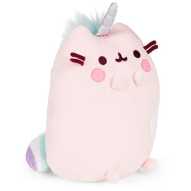 GUND Pusheen Dreamy Pusheenicorn Squisheen shows rosy cheeks for a cute display.