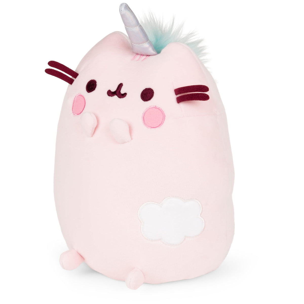 GUND Pusheen Dreamy Pusheenicorn Squisheen with soft elastic fabric, cozy cuddles.