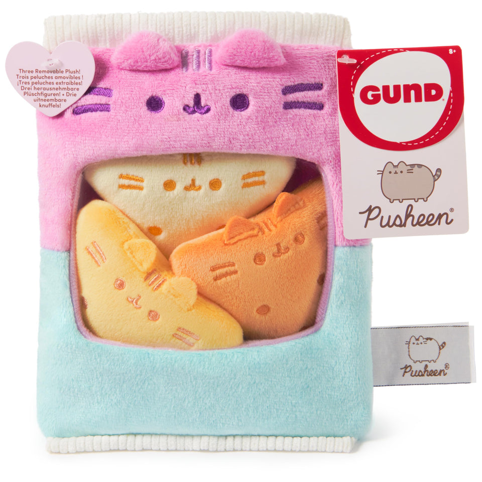 GUND Pusheen Gamer Chips bag shown for desk decor and display