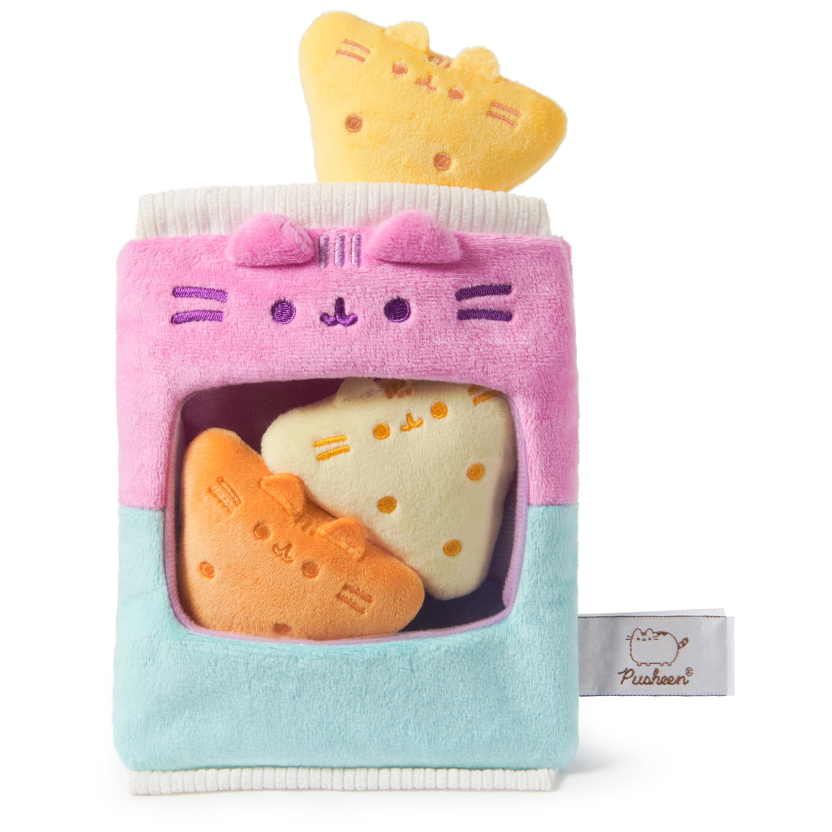 GUND Pusheen Gamer Chips clear window reveals removable chips