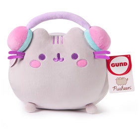 GUND Pusheen used as cozy desk decor or shelf companion.