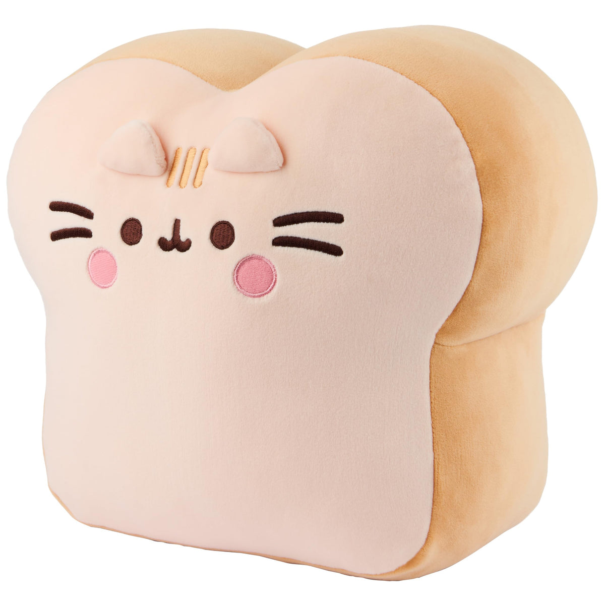 Pusheen Squisheen with golden crust accents and tan plush