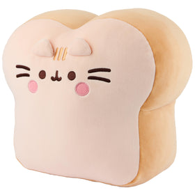 Pusheen Squisheen with golden crust accents and tan plush